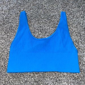 Forever 21 ripped blue crop tank